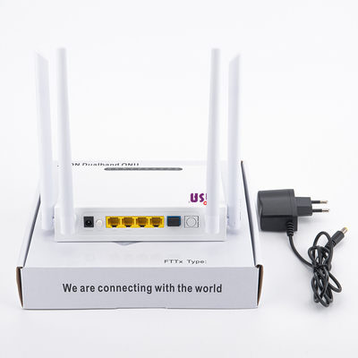 روتر WIFI CE SC APC UPC X Pon Onu 4GE 802.11B / G / N / AC 1200M